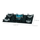 Fogao 5b Fischer Vidro Tripla Chama Cooktop  - 1743-5733