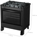 Fogao 5b Esmaltec Agata Glass Mesa Vidro - 0104002095