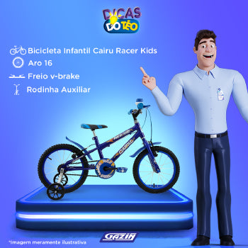 Bic Aro16 F.fio Masc. Racer Kids Cairu - 319372