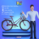 Bicicleta Aro 26 Com Cesta Feminina Personal Genova Cairu - 310123 - PC / 2