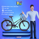 Bicicleta Aro 26 Com Cesta Feminina Personal Genova Cairu - 310123 - PC / 2