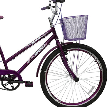 Bicicleta Aro 26 Com Cesta Feminina Personal Genova Cairu - 310123 - PC / 2