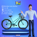 Bicicleta Aro 26 Com Cesta Feminina Personal Genova Cairu - 318495 - PC / 2