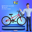 Bicicleta Aro 24 Feminina Bella Com Cesta Cores Cairu - 319705 - PC / 2