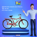 Bicicleta Aro 26 Contra Pedal Masculina Potenza Cairu - 310143