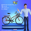 Bicicleta Houston Aro 26 Onix Vb C/cesta - On26v1m