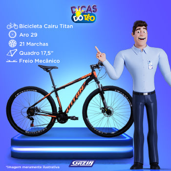 Bicicleta Cairu Titan Aro 29 Al 21v 17.5 - 310463