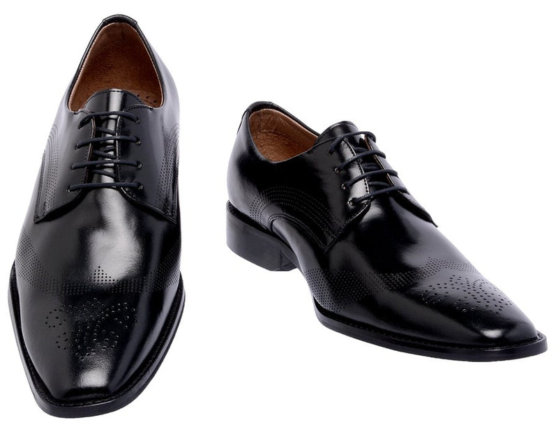 Sapato Social Oxford Cromo Argentino Preto 23121