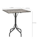Conjunto Mesa Fabone Malaga Quadrada 70x70 C Alicante - 4268 - PC / 3