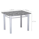 Conj. Mesa Fabone Genebra 04 Cadeiras - 7290 - PC / 3