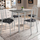 Conj. Mesa Fabone Genebra 04 Cadeiras - 7290 - PC / 3