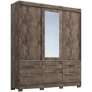 Roupeiro Panan Luiza 100  Mdf 3pts 7 Gvs - 40010055-0126 - PC / 4