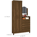 Roupeiro Comoda Albatroz Capri 2 Pts 4 Gvs - 9732.82