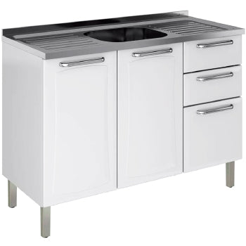 Balcao Itatiaia Tarsila 1,20m 3 Pts 2 Gvs S/tampo - 3500000837