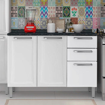 Balcao Itatiaia Tarsila 1,20m 3 Pts 2 Gvs S/tampo - 3500000837