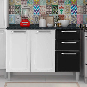 Balcao Itatiaia Tarsila 1,20m 3 Pts 2 Gvs S/tampo - 3500001463