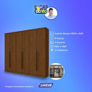 Roupeiro Henn Jade 6 Pts 3 Gvs - De210-130 - PC / 5