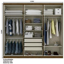 Roupeiro Henn Jade 6 Pts 3 Gvs - De210-130 - PC / 5