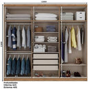 Roupeiro Henn Jade 6 Pts 3 Gvs - De210-106 - PC / 5