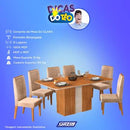 Conjunto Mesa Dj Clara 1,70x90 Cm 06 Cad Lia - 235.302.097.015 - PC / 5