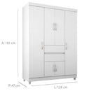 Roupeiro Demobile Ecom Ii 6 Pts - 62020-120 - PC / 2