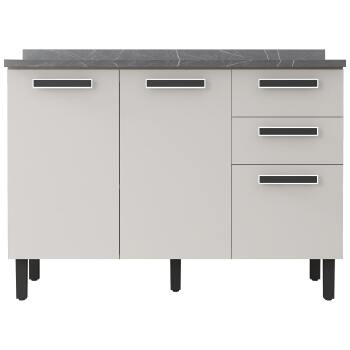 Balcao Itatiaia New Jazz 1.20 M 3 Pts 2 Gv C/tampo - 3600001606