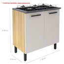 Balcao P/ Cooktop Itatiaia New Jazz 2 Pts - 3600001604