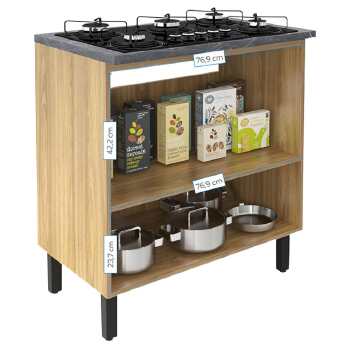 Balcao P/ Cooktop Itatiaia New Jazz 2 Pts - 3600001604