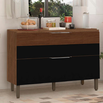 Balcao Kits Parana Vivi Luz 1,20m 1 Pt 1g C/ Tampo - 2624 - PC / 3