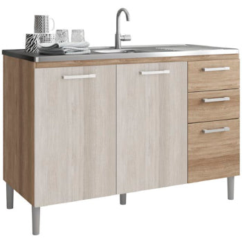 Balcao Pia Kits Parana  Mad 1,20 M S/tampo - 2905