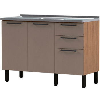 Balcao Telasul Caiena S/tampo 120cm 2p 3gvt - 906102-02