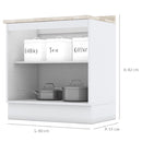 Balcao Henn Americana 80cm 2 Pts C/tampo - Ce355-05 - PC / 2