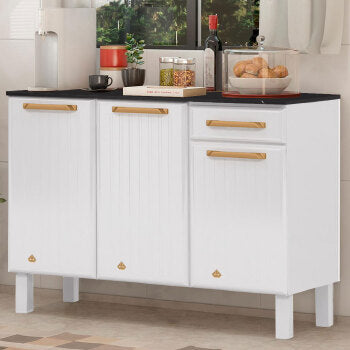 Balcao Telasul Diamante 3 Pts 1 Gv C/ Tampo - 818134-02 - PC / 2