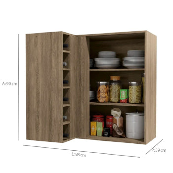 Armario Aereo De Canto Kappesberg Maxxi G768 1port - G768-no - PC / 2