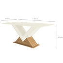 Conj Mesa Kappesberg  Ba35-frow C/ Tampo 180x90 Cm - Csj993fr-a016 - PC / 5