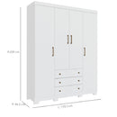 Roupeiro Santos Sonata 4 Pts 3gvs - 159766 - PC / 3