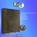 Roupeiro Santos Sonata 4 Pts 3gvs - 159799 - PC / 3