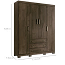 Roupeiro Santos Sonata 4 Pts 3gvs - 159799 - PC / 3