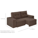 Estofado Besthouse Copacabana  1,90m Ret/ Rec - Bh12550