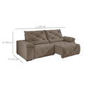 Estofado Besthouse Austin 2,5m Ret/ Rec - Bh12291 - PC / 2