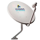 Kit Antena 60cm Monoponto Ku Chapa   Receptor Digital Sat Hd Vivensis - PC / 2