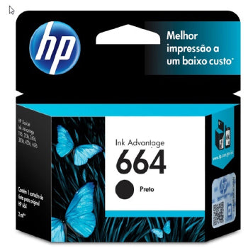 Cartucho De Tinta Hp 664 Preto - F6v29ab