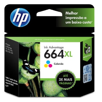 Cartucho De Tinta Hp 664xl Tricolor - F6v30ab