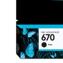 Cartucho De Tinta Hp 670 Preto - Cz113ab