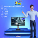 Monitor Aoc Led 23,8p 24p1u Hdmi/vga  C/aj Alt - 24p1u