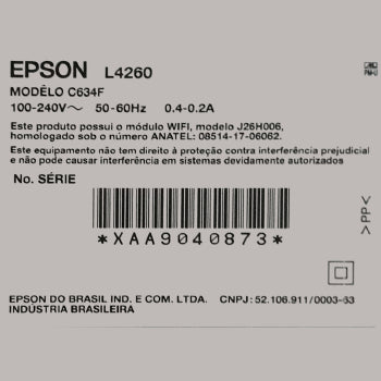 Multifuncional Epson Ecotank L4260 Wi-fi Duplex - C11cj63302