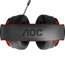 Headset Gamer Aoc Gh210 Stereo Usb P3 Led - Gh210ra1b/fg
