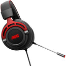 Headset Gamer Aoc Gh210 Stereo Usb P3 Led - Gh210ra1b/fg