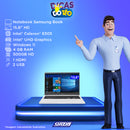 Notebook Samsung 15.6p Cel-6305 4gb Hd500gb W11 - Np550xda-kp2br