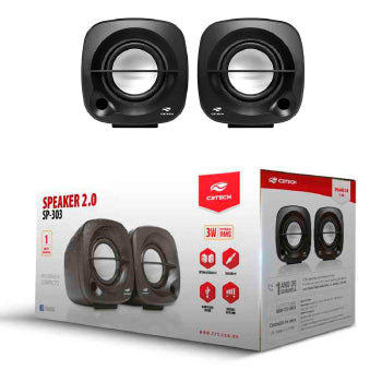 Caixa Multimidia Speaker 2.0 Sp-303 C3tech - Sp-303bk